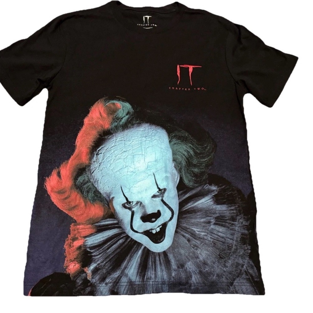 IT Chapter Two Black T Shirt Short Sleeve Size Small Front And Back Print NWOT
